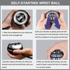 ZLQHHYL (2026 New 6-Level Color-Shifting) All-Metal Power Gyro Ball