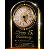 15th Wedding Anniversary Crystal Clock Gifts
