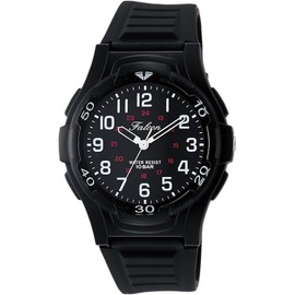 Citizen Q&Q VP84-854 Men's Analog Wristwatch, Waterproof to 10 ATM, Urethane Strap, Black