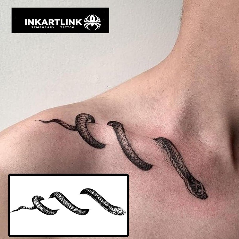 INKARTLINK Semi Permanent Tattoos, realistic temporary tattoos, suitable for cool