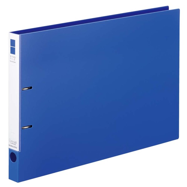 Kokuyo File Ring File Slim Style PP Sheet Cover A3 Horizontal 220 Sheets Blue F-URF433B