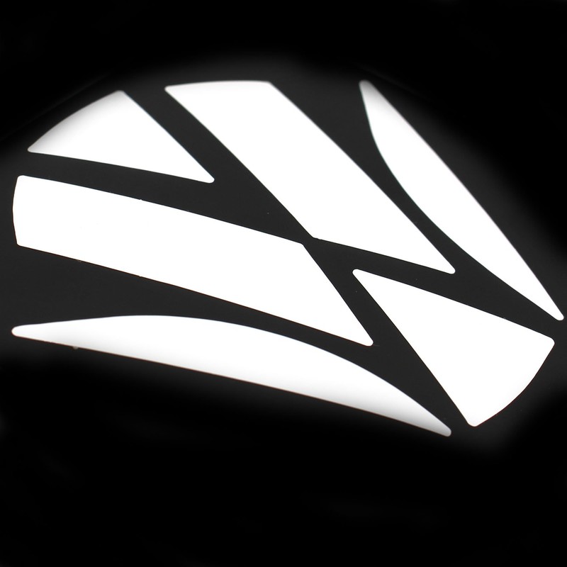 Finest-Folia 3D Emblem Gel Sticker Back, High-Gloss White