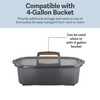 Casabella Plastic Multipurpose Cleaning Storage Caddy with Handle, 1.85 Gallon,