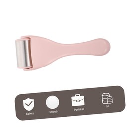 FRCOLOR Handheld Face Massage Roller Tool Ergonomic Stainless Steel Facial for Outdoor Travel Promotes Skin Elasticity for Birthdays Christmas Thanksgiving