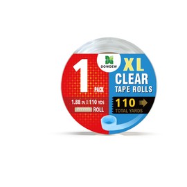 DowDew Clear Packing Tape [110 Total Yards] Packaging Tape 1.88 Inch x 110 Yards Ultra Strong Refill Rolls for Shipping Mailing Moving