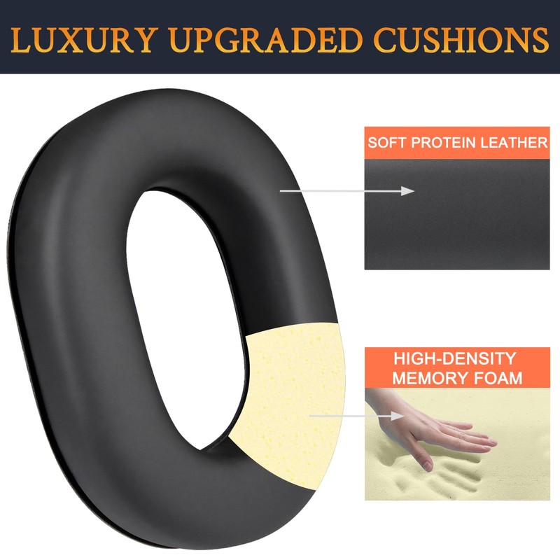 SOULWIT Replacement Earpads for David Clark H10-60/H10-20/H10-13.4/H10-76/H10-30/H10-13S Headsets, Ear Pads