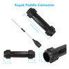 Plastic Rowing Shaft Connectors 2 Pack Black Heavy Duty Smooth