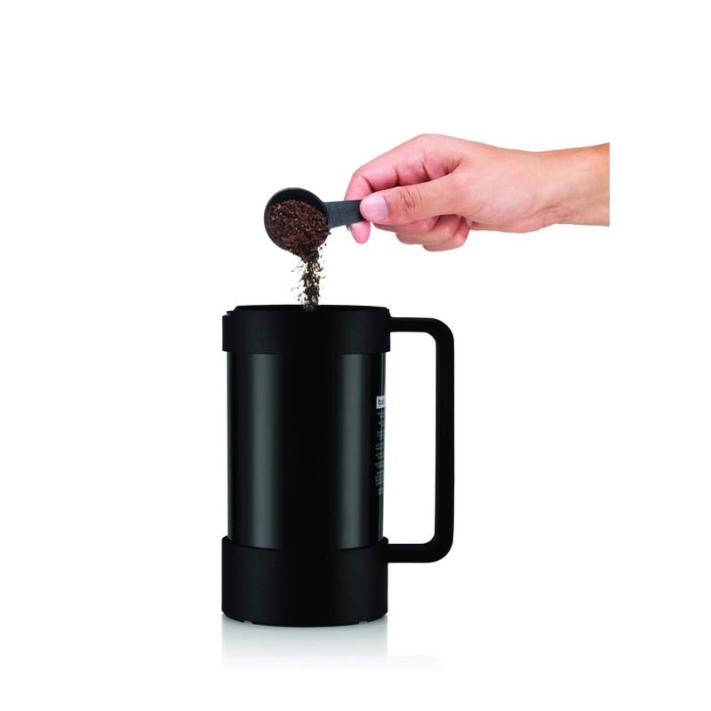 Bodum Bean Sustainable French Press Coffee Maker, 34 Ounce, Black
