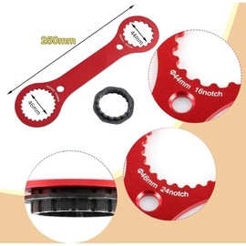 BRITECO BB Axis Wrench, Aluminum Alloy Bottom Bracket Tool, Wear-Resistant, Durable, Lightweight, Bicycle Repair Tool, Compatible with Shimano, SRAM, FSA, and More