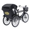 Rickshaw Model Retro Design Decorative Interesting Alloy 3 Wheel Rickshaw