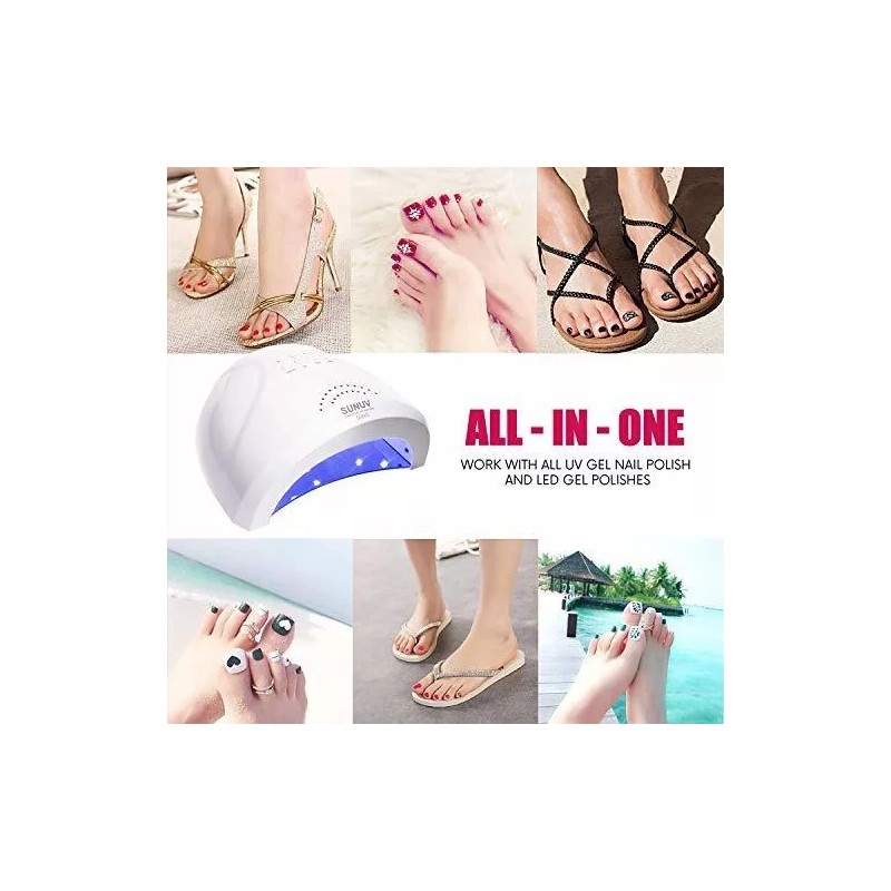 N Lampara Para Uñas Led Uv Con 3 Modos De