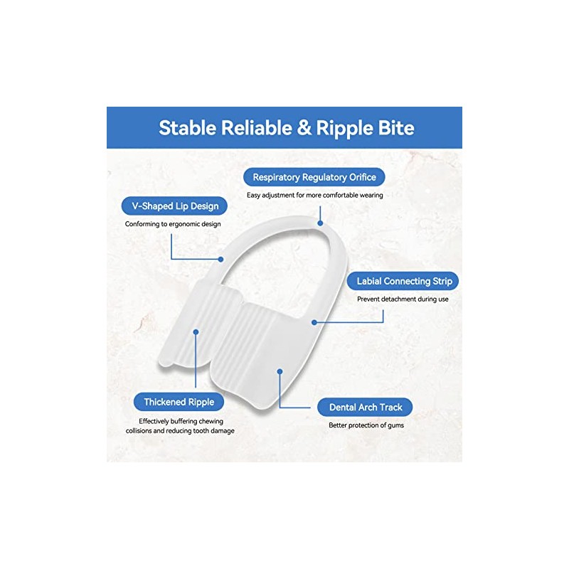 Dental Night Guards,Rubber Athletic Protection Portable Mouth Clenching Guard for