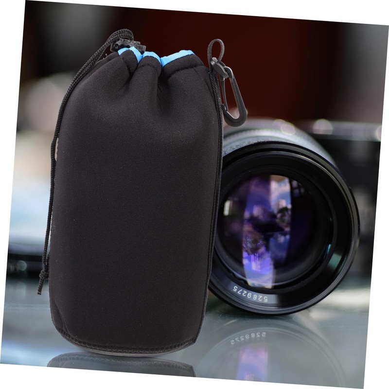 Gadpiparty 4pcs Neoprene Camera Lens Case Pouch Bag Storage for