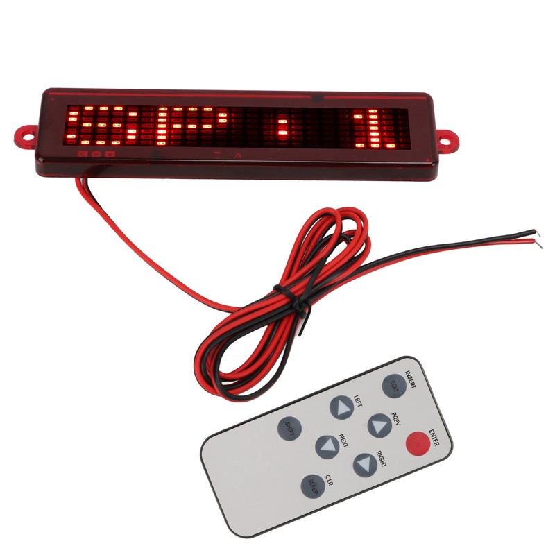 Rechargeable LED Name Tag Replacement for Universal Automobile Programmable Name
