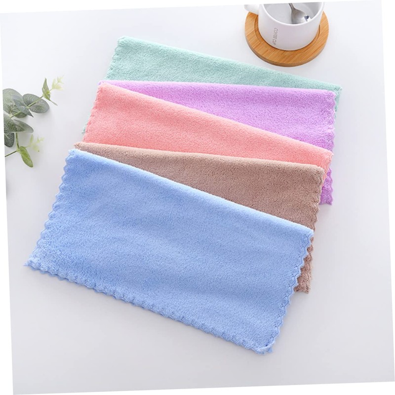 Baluue 10 Pack Absorbent Coral Makeup Remover Cloths Soft Microfiber