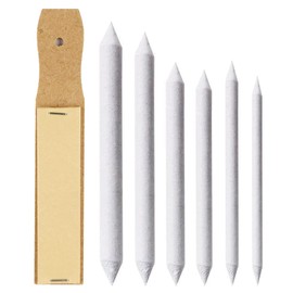 Paper Rubbing Brush, 6 Pieces, 6 Sizes, Paper File, 1 Sappitz, Double-Ended Type, Pencil Drawing, Art Supplies, Charcoal Drawing, Comte Painting, Pastel Drawing, Drawing, Art #1#2#3#4#5#6