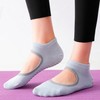 Non-Slip Pilates Classic Footies 2-Set for Dance & Yoga Socks Gray 2-Set