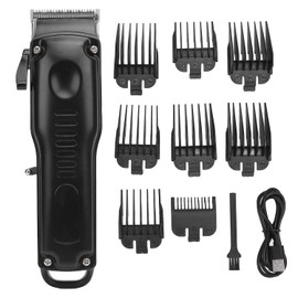 ZJchao Electric Hair Trimmer, Professional Stainless Steel Hair Clippers Cordless, 120min Runtime, Ultra Quiet 45dB | Dense-Tooth Cutters for Fades Beards Afro Hair