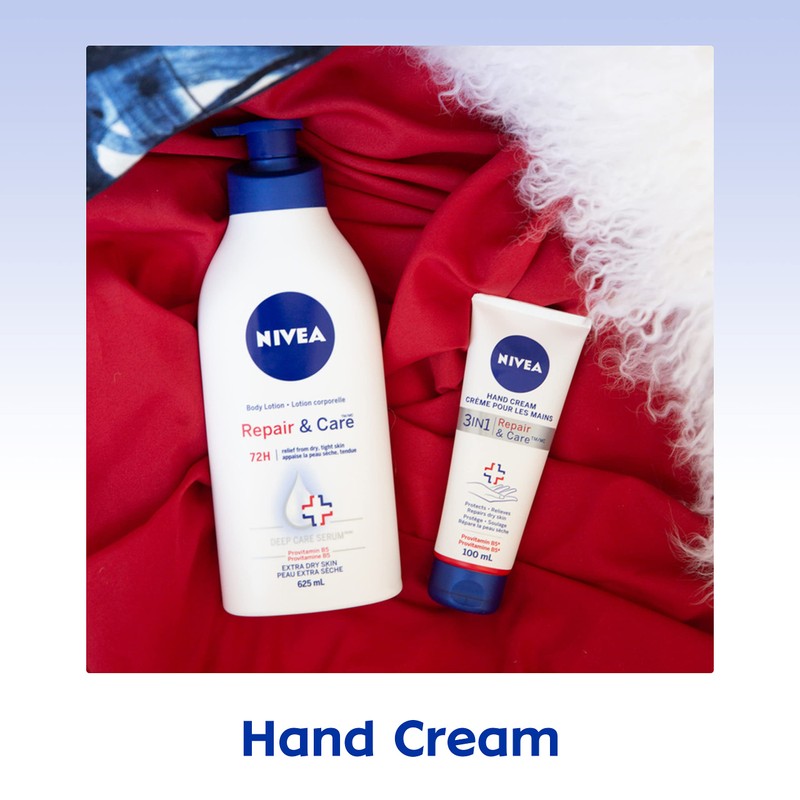 NIVEA 3-in-1 Repair & Care Hand Cream, 100ml