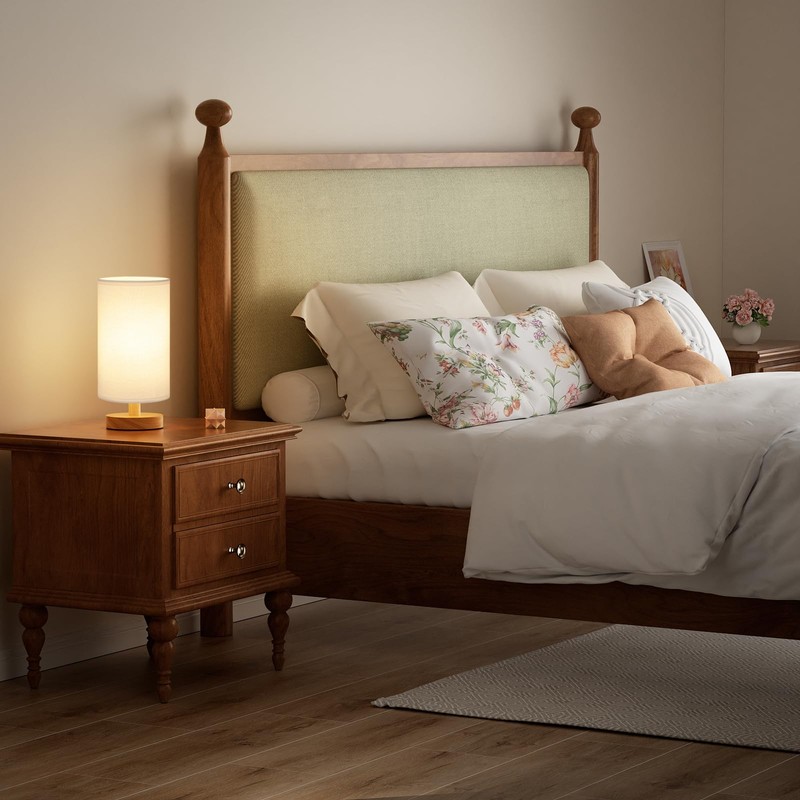 Fenmzee Small Table Lamp for Bedroom - Inline Control, Bedside