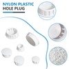 White Nylon Plastic Hole Plugs Assorted 13Values 1/4" 5/16" 3/8"