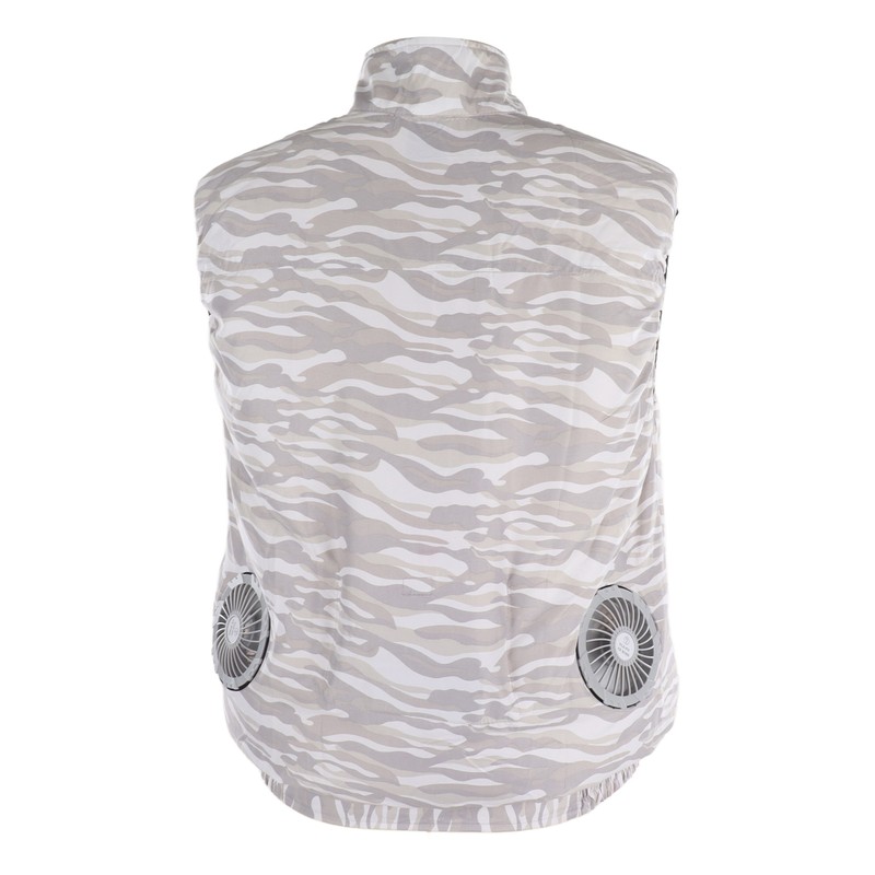 Summer Cooling Fan Vest USB Detachable White Fan Air Conditioning