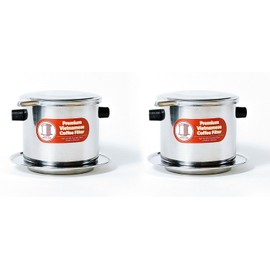 Vietnamese Coffee Filter Brewer. Great for Travel or Camping,(2, Large) (in Many Sizes)