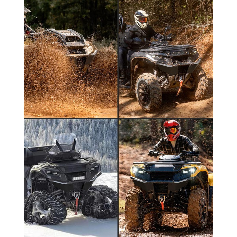 SAUTVS Front Bumper Protection Plates for Can-Am Outlander 500 700