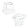 EURO CLASSIC Plastic Mini Dessert Cups/Dessert Bowls with Lids -