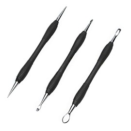 OWDEN 3Pcs. Leathercraft Modeling Tools,(3Pcs Sizes:S,M,L) Leather Carving Modeling Tools kit.