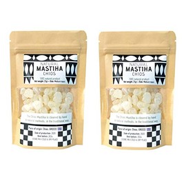 IconsGr Chios Mastiha Tears Gum Greek 100% Natural Mastic Packs From Mastic Growers 50gr (2x25gr Medium Tears)