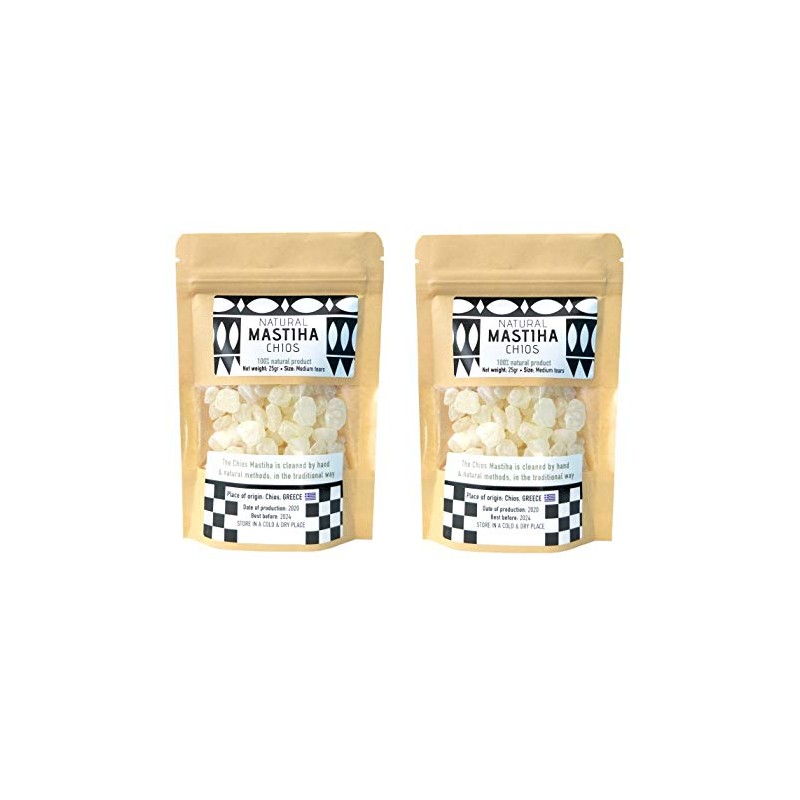 IconsGr Chios Mastiha Tears Gum Greek 100% Natural Mastic Packs