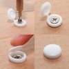 Pocoxll 100 Pieces White Screw Covers Caps,Plastic Hinged Screw Cover