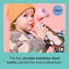 Tommee Tippee On The Go Insulated Straw Bottle 18m+ Stainless