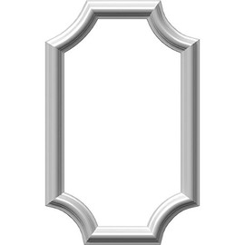 Ekena Millwork PNL12X20AS-02-CASE-4 Ashford Molded Scalloped Wainscot Wall Panel, 12" W x 20" H x 1/2" P, Factory Primed White, 4 Count