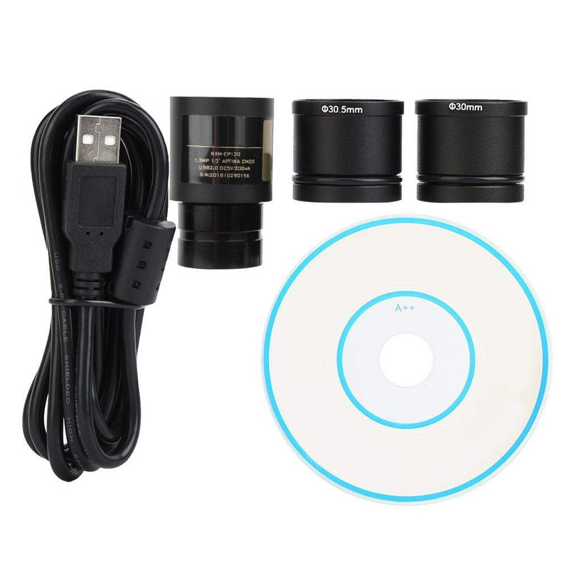 Microscope Electronic Eyepiece, 1.3MP USB 2.0 Electronic Eyepiece with Two