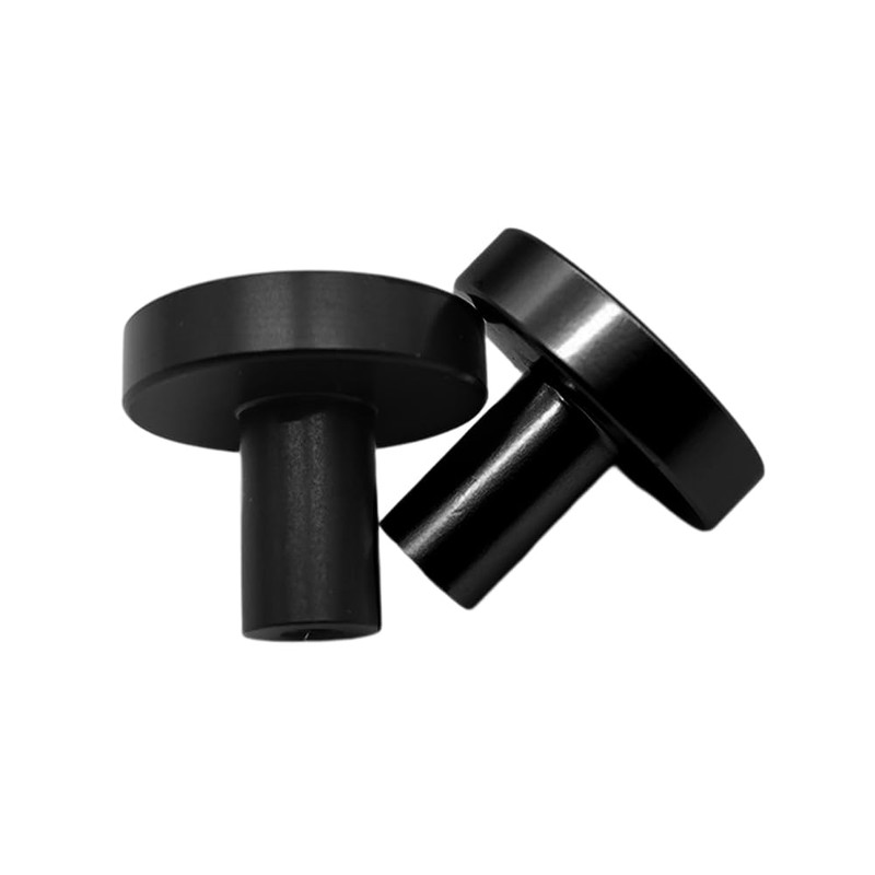 FralnFit Cabinet Knobs Set, 6Pcs Black Handles for Cupboards, Matt