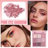Pink Eyeshadow Palette & 9 Shades Eyeshadow Palette with Highly