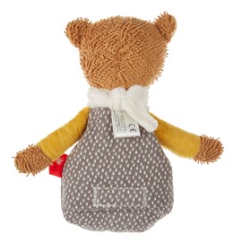 SIGIKID HoniBoniBear 39431 Heat Cushion Small for Girls and Boys, Baby Toy Recommended from Birth Brown/Grey