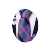 Barry.Wang Plaid Ties Check Mens Necktie Set with Handkerchief Cufflinks