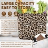 Leopard Print Reusable Shopping Bag Women Foldable Grocery Tote Bag