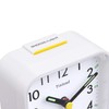 Tinload Small Battery Operated Analog Travel Alarm Clock Silent Non