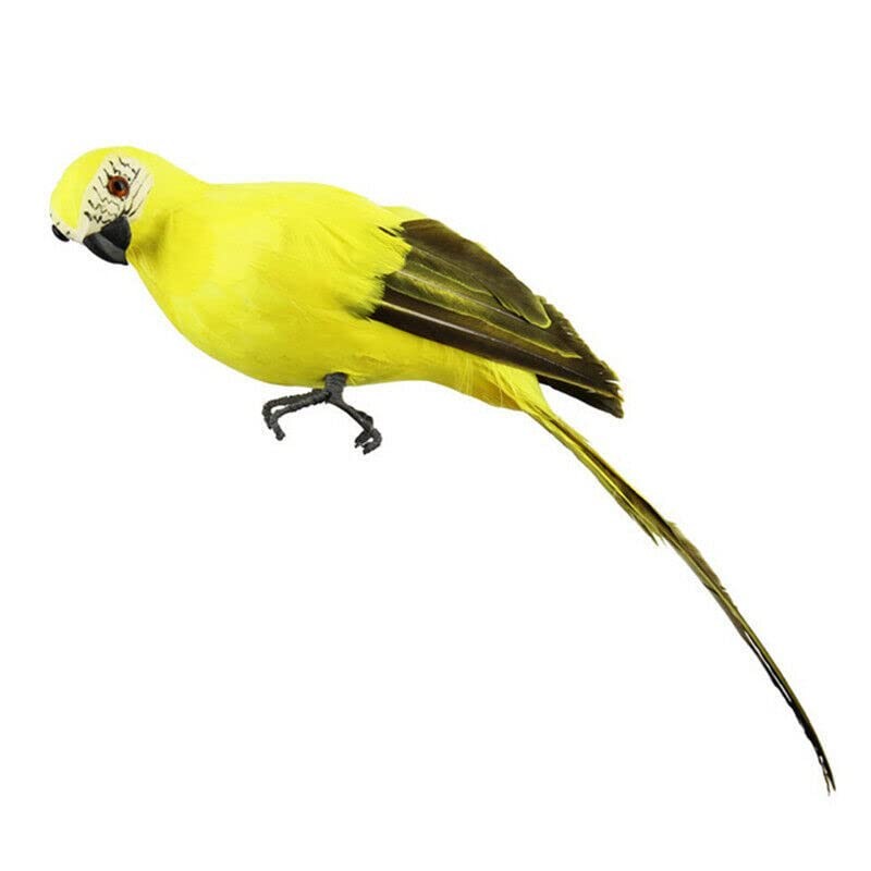 TEAMWILL 6PACK 10inch 25cm Lifelike Artificial Birds Feathered Fake Shoulder