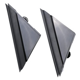 APPERFiT Fiat 500 Door Mirror Flag Cover Molding (Gloss Black) Left Driver & Right Passenger Side Compatible with 2012-2019 Fiat 500 Replaces 1SH17KX7AA 1SH16KXAA