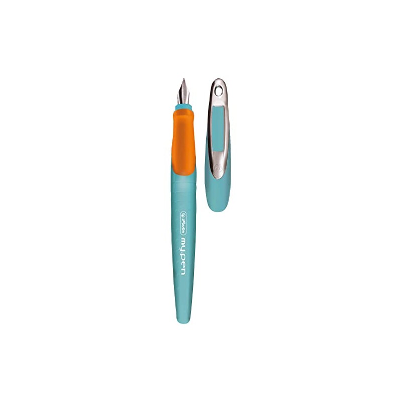 Herlitz my.pen School Fountain Pen L-Nib Turquoise/Orange L