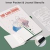 EMSHOI Dotted Notebook A5-100 GSM Hardcover Leather Dotted Journal with