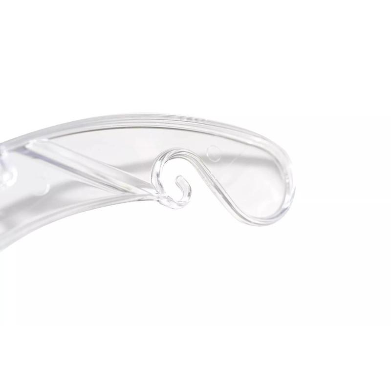 villago 17" Clear Plastic Middle Heavy-Weight Shirt Hanger with Chrome
