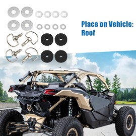 A ABSOPRO Roof Pins Quick Release Bolts Roof Screw Bolt Fastener Kit for Can Am X3 2017-2023 (Set of 4)