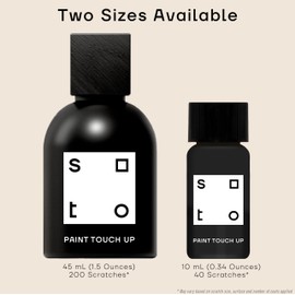 soto Black Paint Touch Up, Appliance + Porcelain, High-Gloss Finish (No. 70 Mars Black) - 10 Milliliters of Enamel + Bathtub Repair for Tub, Tile, Appliances, Interior/Exterior