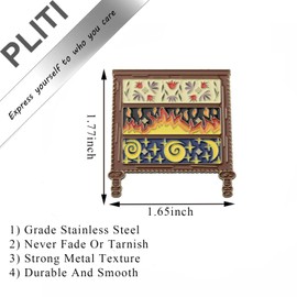 PLITI Archeron Sisters Gift Feyre Fans Gift Sarah J Maas Gift Feyre's Dresser Gift ACOTAR Inspired Brooch Pin For Book Lover (Dresser pinCA)